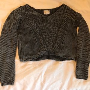 LA Hearts crop sweater